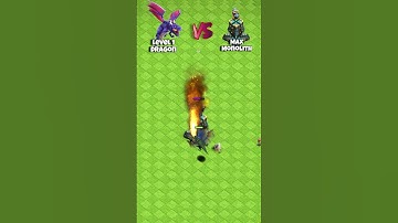 3 Level 1 Dragon Vs Max Monolith ? #viral #clashofclans
