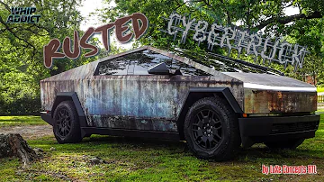 "Rust" Wrapped Tesla CyberTruck by @LuxeConceptsATL for T.I. & Tinting The BIGGEST Windshield!