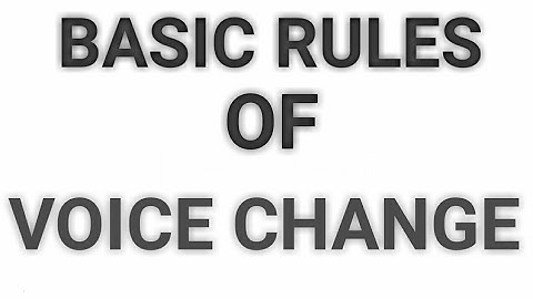 Basic Rules of Voice Change part 1 || Active voice and Passive voice || Present tense