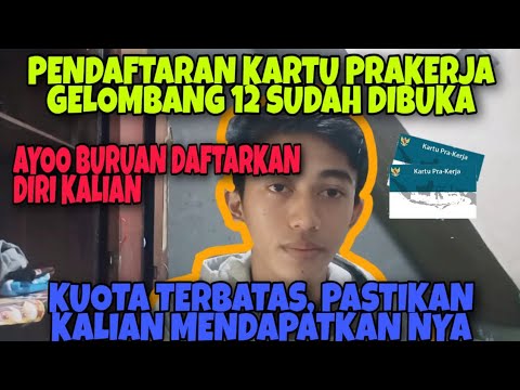 Cara daftar kartu prakerja gelombang 12