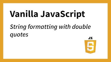 Double Quotes - String Formatting Example 6 (JavaScript)
