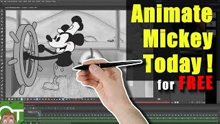 How To Make 2D Animation with OpenToonz  for beginners!