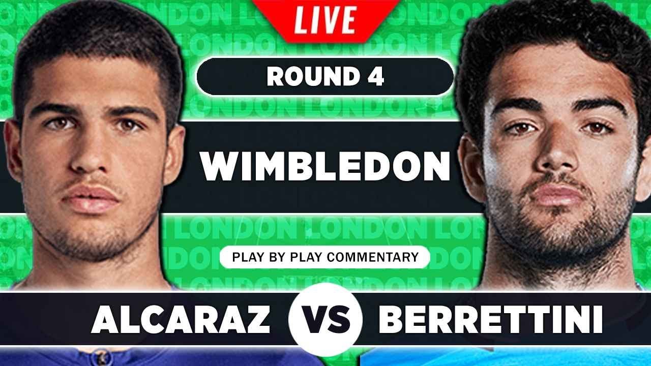 ALCARAZ vs BERRETTINI Wimbledon 2023 LIVE Tennis Play-by-Play