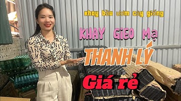 Khay bầu ươm cây giống , ươm hạt , ươm rau , ươm ớt tiện lợi năng suất cao . Thanh lý giá rẻ