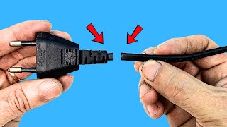 Great Tricks to repair a PLUG when it is Broken! AMAZING RESULTS