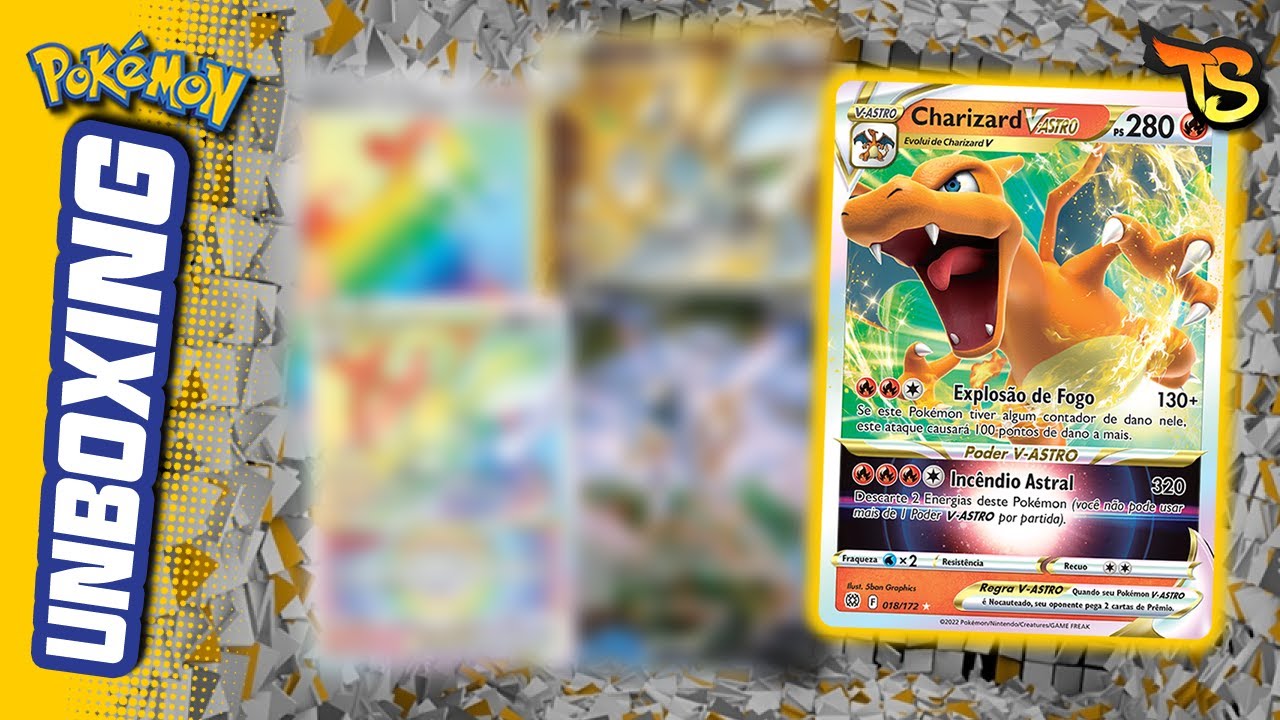 Kit Cartas Raras 6 Cartas Pokemon Charizard Vmax V Gx