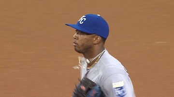 Escobar makes a spinning throw to nab Blanks