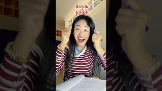 In class 😴 vs Break time 😆