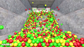 Color Balls Animation - Blender simulation V8