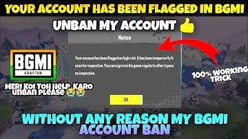 Your account has been flagged as high risk bgmi | how to unban bgmi account/bgmi id unban kaise kare