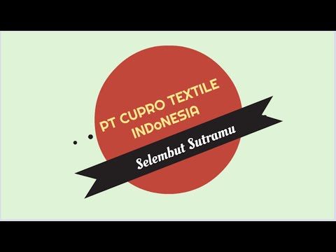 Video: Bahan apa itu cupro?