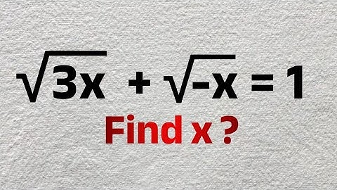 Is There A Solution? 99% Of Students Failed This Radical Equation! -  SAT, A-level, Olympiads Math