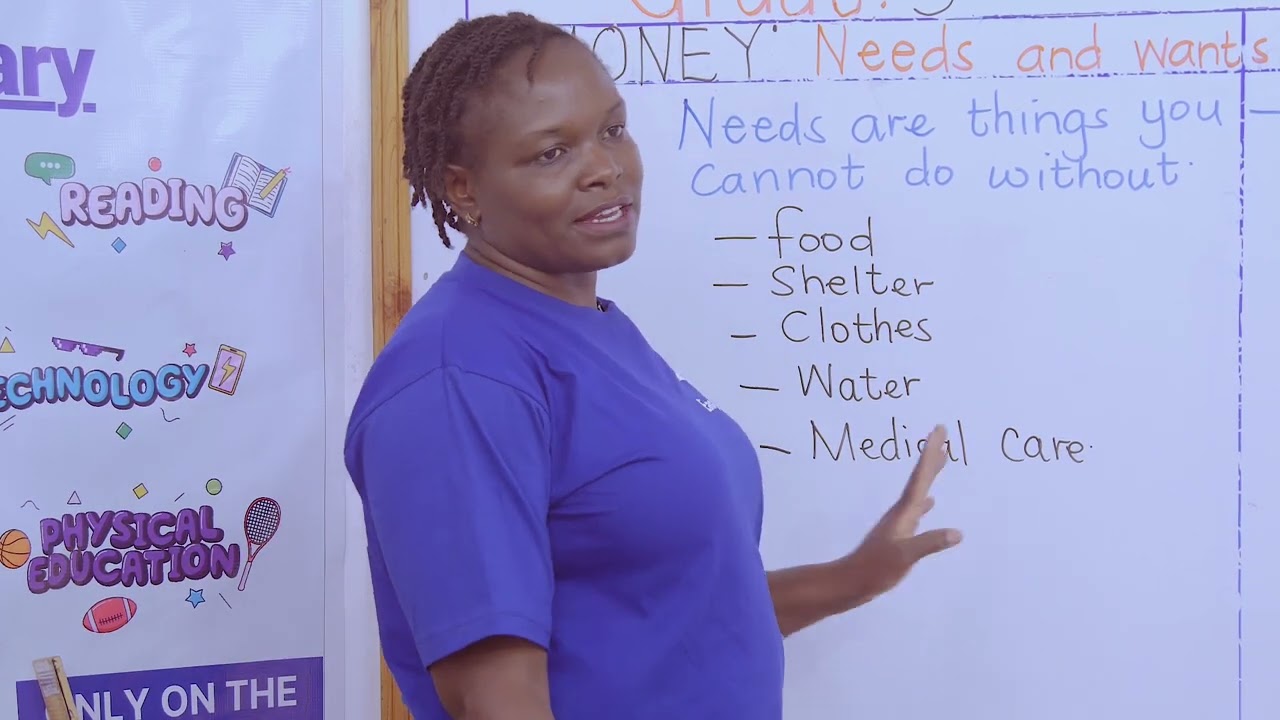 How to differentiate between needs and wants | List needs and wants in life | CBC Grade 3 Math Video