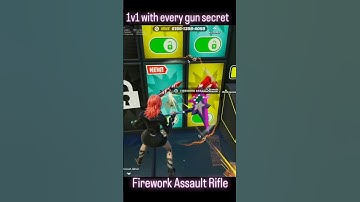1v1 with every gun how to unlock firework assault rifle #fortnite #secret #1v1