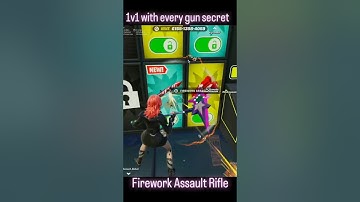 1v1 with every gun how to unlock firework assault rifle #fortnite #secret #1v1