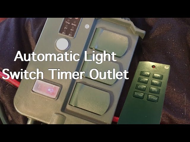 ECOPlugs Outdoor Light Timer Remote Control, Christmas Light Timer Switch  Outlet, Automatic Light Switch Timer Outlet