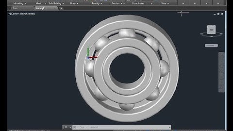 Ball bearing in AutoCAD 2017