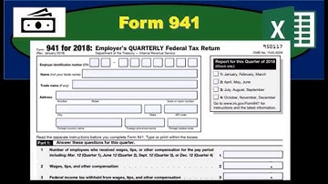 Form 941 - Quarterly Payroll Tax Form - How Fill Out