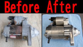 【鏡面】金属磨きで究極の自己満足！|Starter Motor RESTORATION-Toyota Probox