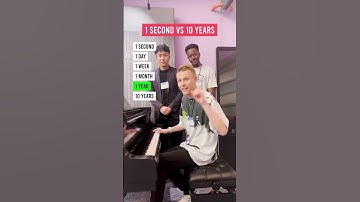 Thumbnail of 1 second VS 10 years playing piano