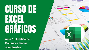 Curso de Excel - Gráficos | Aula 6, Gráfico de Colunas e Linhas combinadas