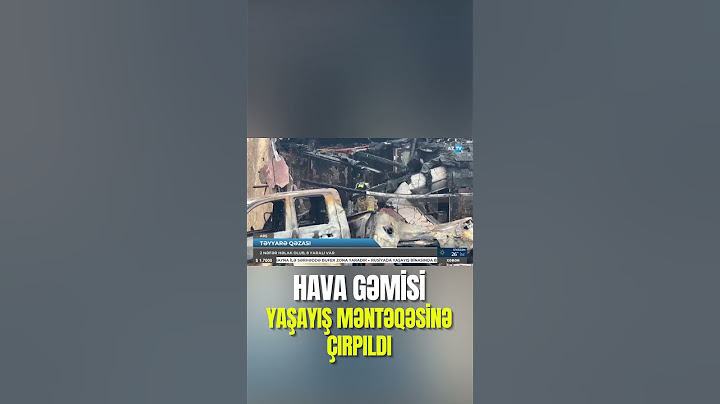 Təyyarə yaşayış məntəqəsinin ortasına düşdü - FACİƏVİ QƏZA