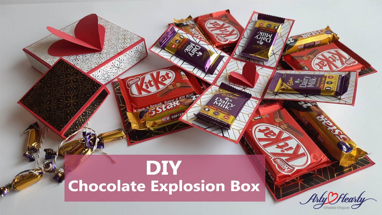 New Kitkat Explosion Box Gift Ideas-Tutorial