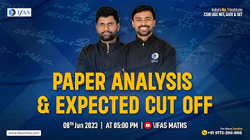 CSIR NET Paper Analysis & Expected Cut Off
