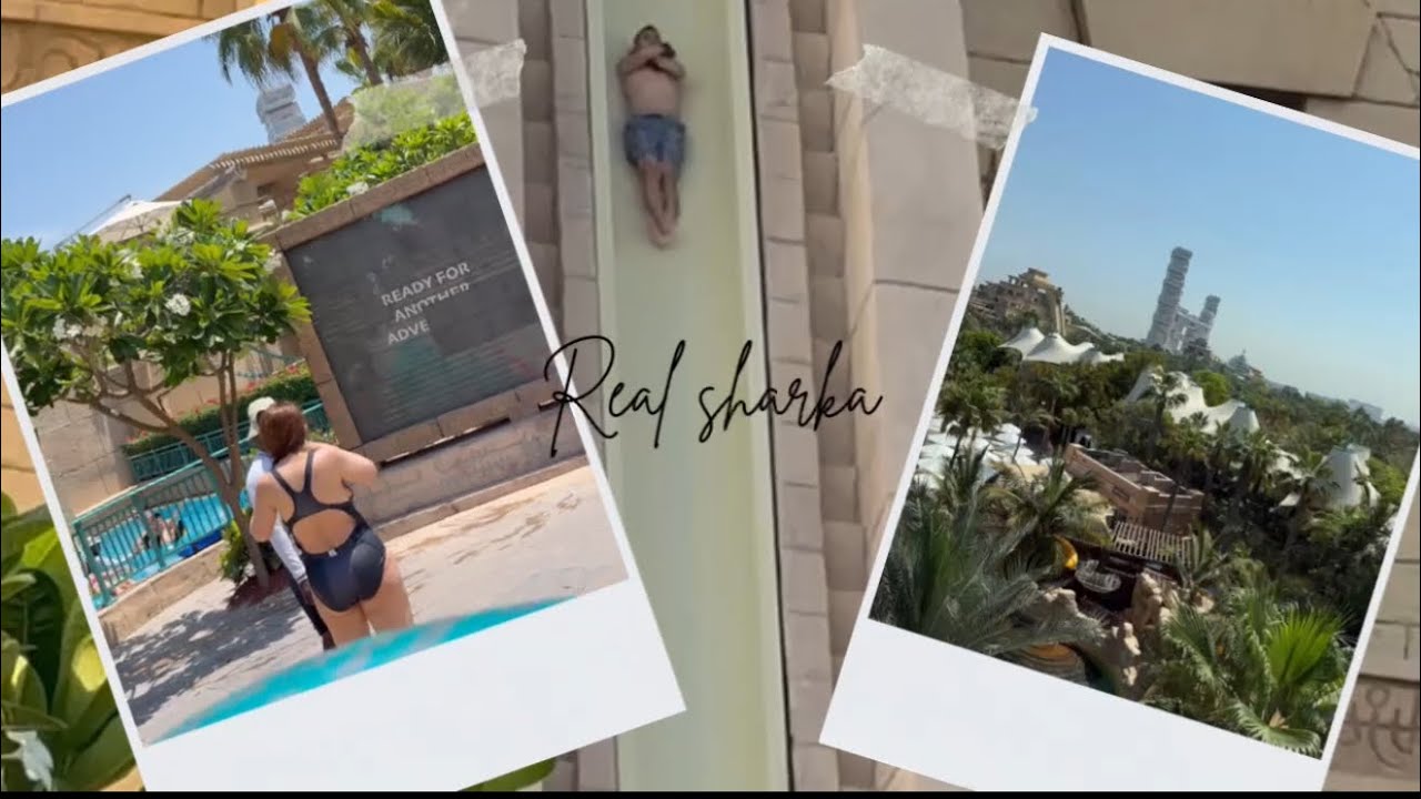 Craziest Water Slide Ever! 🐠 Real Fish Around You | Atlantis Dubai.