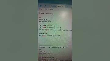 DHCP snooping configuration #cisconetworks #networkdiscovery