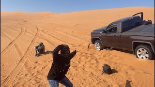 رحلتنا الى بدية ( علقت السييرا !! ) || Off-road trip to bidiyah sands