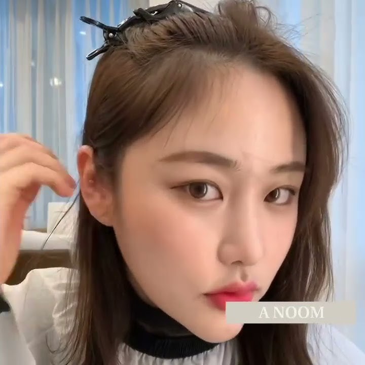 머리 묶었을 때 예쁜 사이드뱅 커트와 엠자이마 커버하는 잔머리, 페이스라인 커트 혼자서도 쉽게 자르기 - Youtube