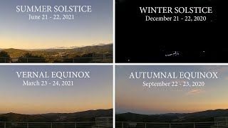 Solstice and Equinox: A 24hours timelapse comparison.