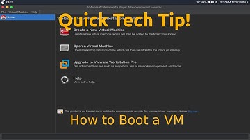 How to Boot a VMware Virtual Machine (Linux)