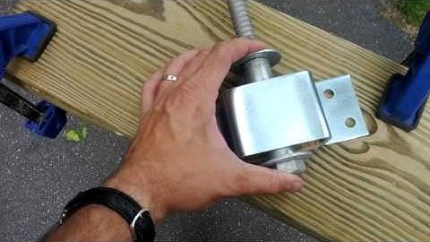 Homemade Tree House Attachment Bracket Demo