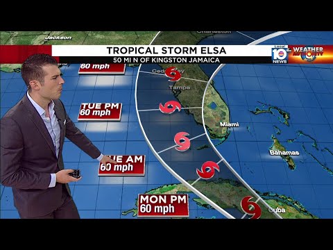 Video: Har den tropiske stormen elsa rammet Jamaica?
