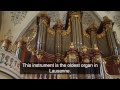 DES ORGUES d'EXCEPTION, presentation of the great organ of St-François, Lausanne