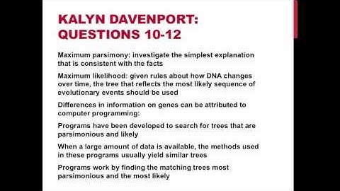 Chapter 26: Phylogeny and the Tree of Life