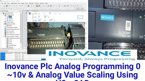 Inovance Plc Analog Programming 0 ~10v & Analog Value Scaling Using H2u-2AD