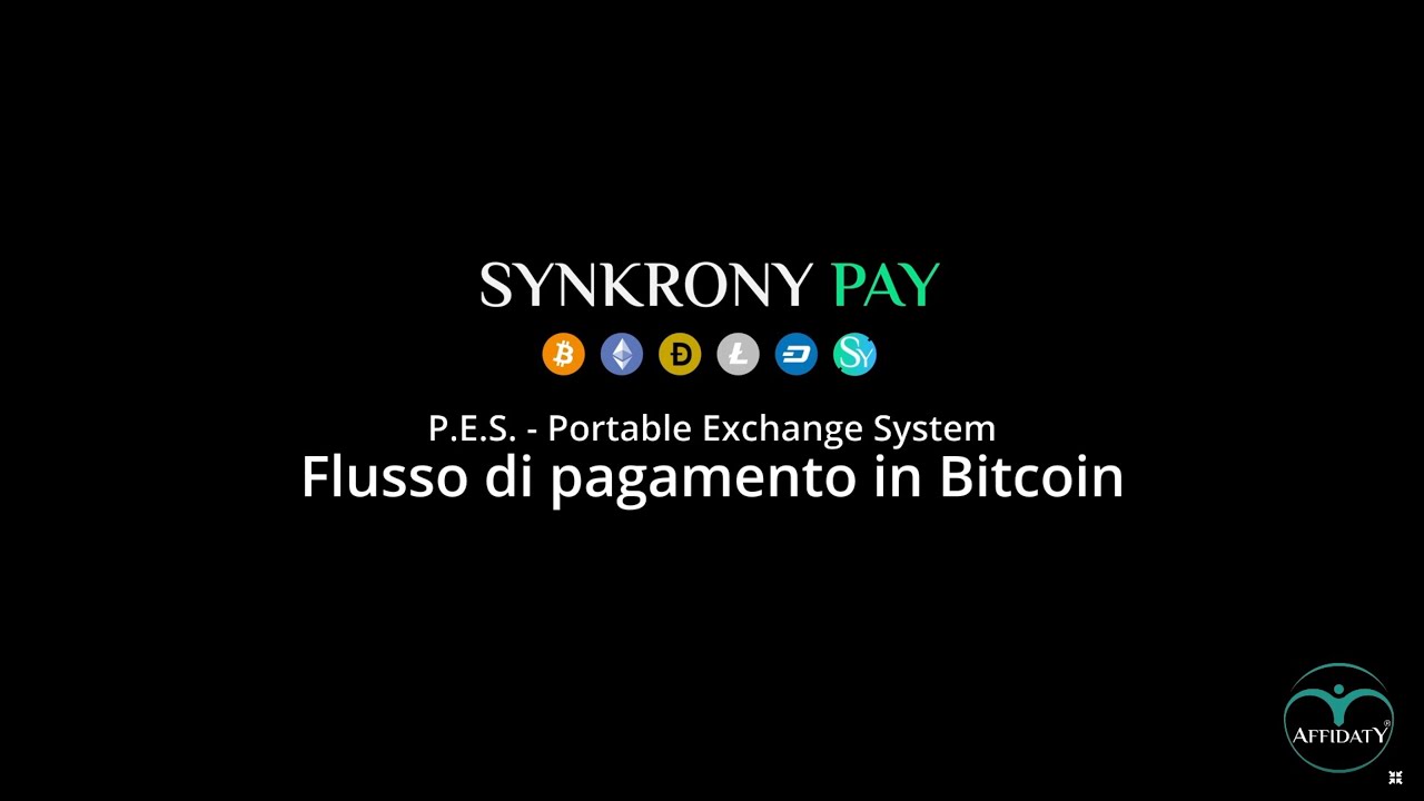 SynkronyPay: come pagare in Bitcoin con il P.E.S. - Portable Exchange System