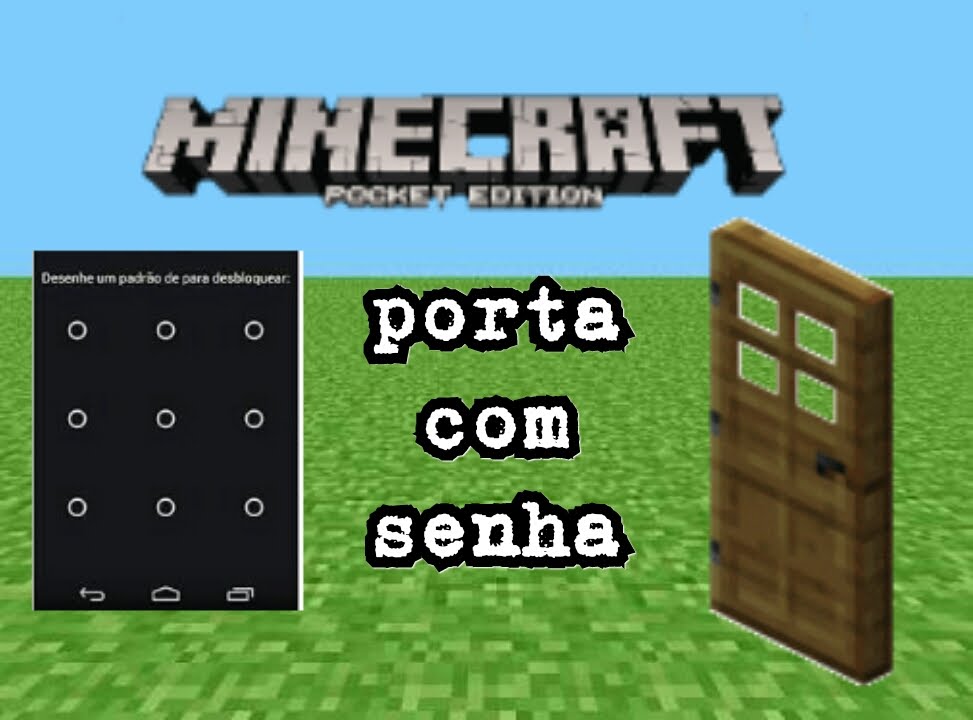 Minecraft pe. Como fazer uma porta com senha - YouTube