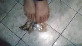 Crush Chicken Tamale And Bread With My Sexy Bare Feet Part 2 Crush Chicken Tamale And Bread With My Sexy Bare Feet Part 2