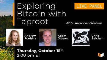 Exploring Bitcoin With Taproot: Aaron van Wirdum, Andrew Poelstra, Adam Gibson & Chris Belcher