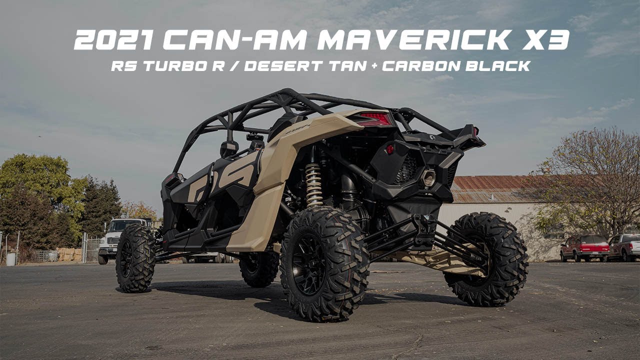 21 Can Am Maverick X3 Rs Turbo R Desert Tan Carbon Black Youtube