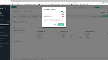 Setting up a formal observation in eVAL