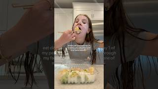 Crashing Out But At Least I Have Sushi vegetarian crashout takeout sushi mukbang eatwithme