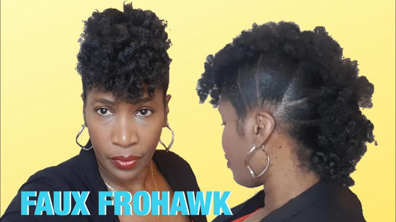 FAUX FROHAWK/MOHAWK ON NATURAL HAIR| People's Digest. - YouTube