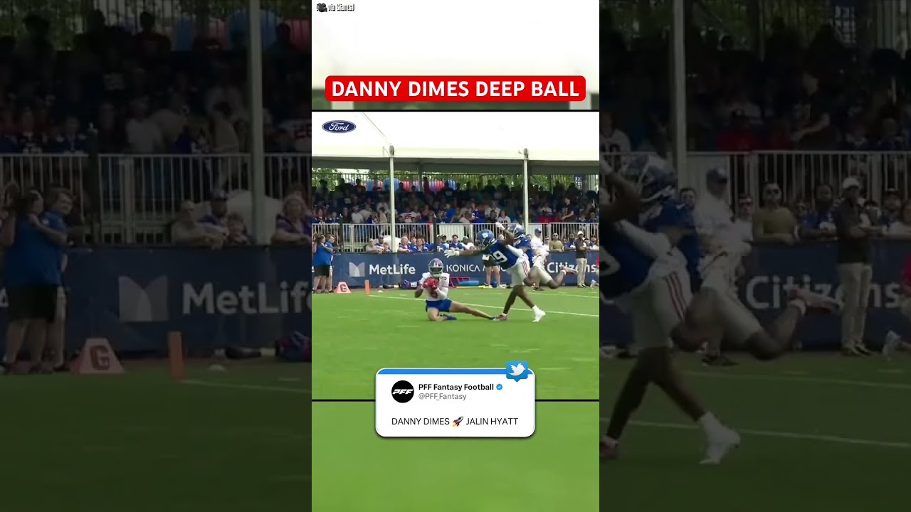 Daniel Jones may have a new favorite target in Jalin Hyatt #Giants