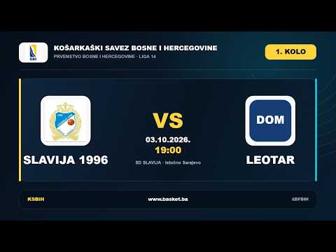 OKK SLAVIJA 1996 vs KK Leotar - 1. kolo - Liga 14