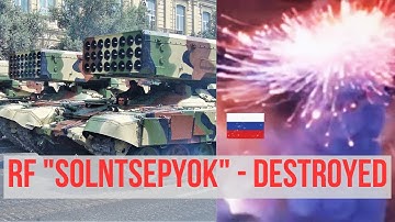 Ukrainian HIMARS destroyed the russian TOS-1A Solntsepyok
